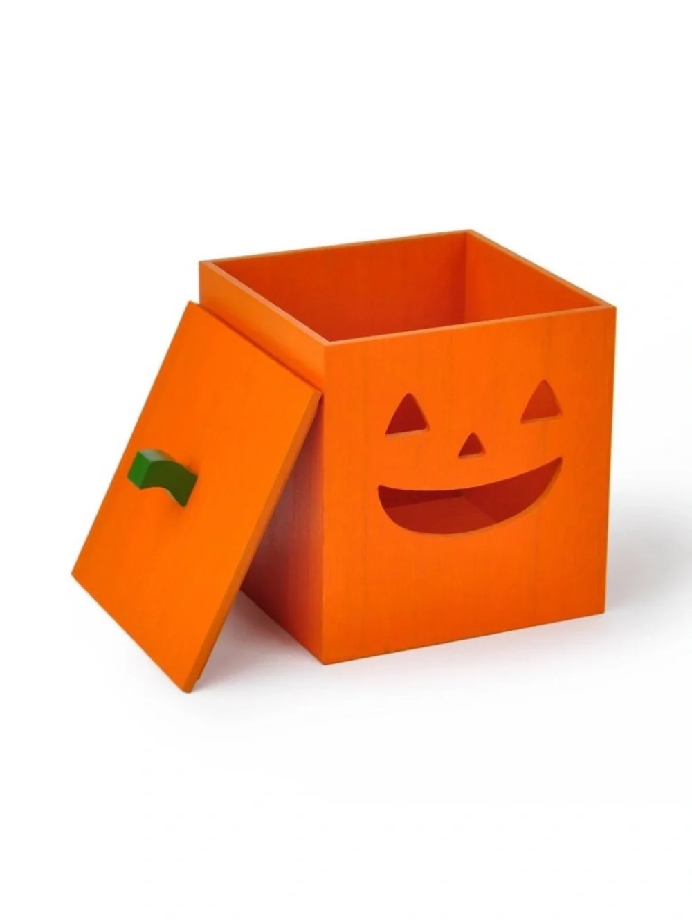 Jack o’Lantern Wooden Tissue Box Holder